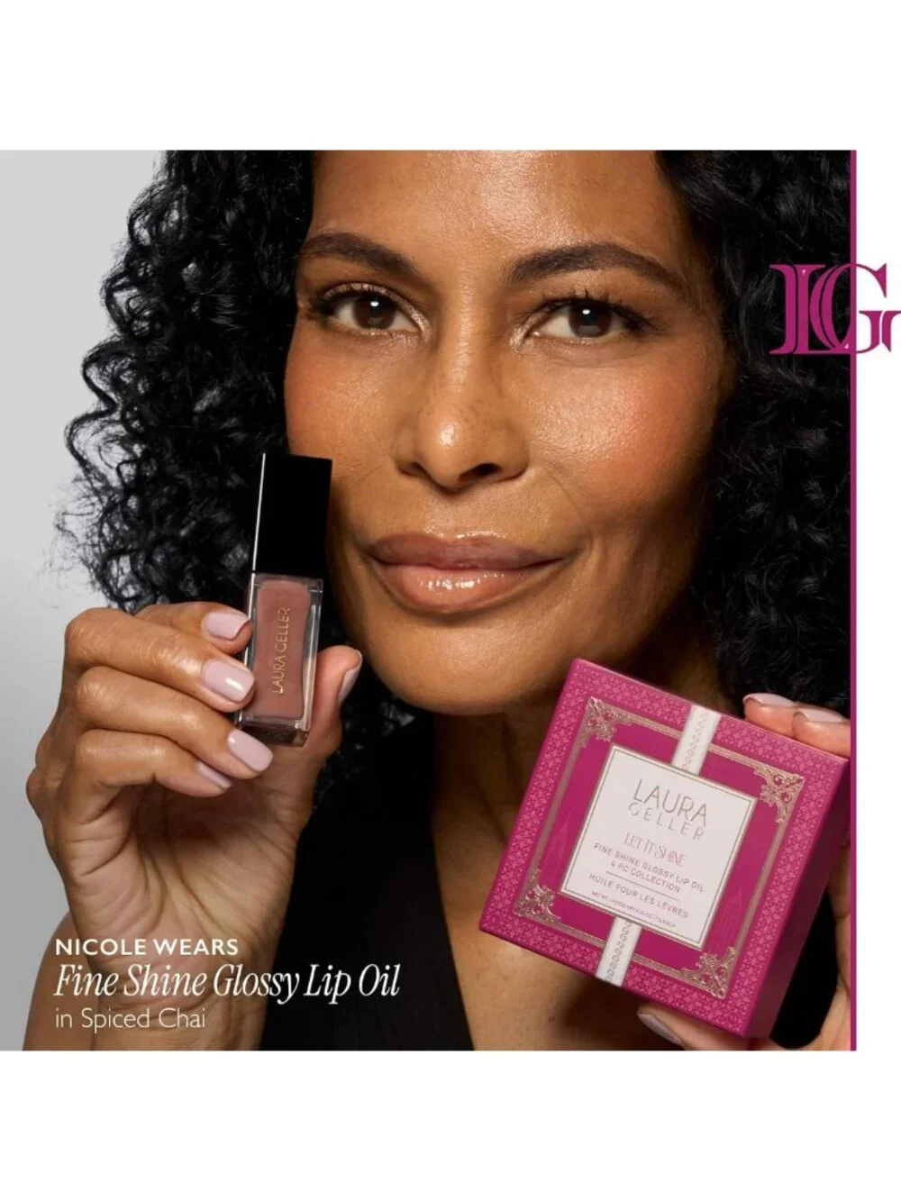 Hydrating Glossy Lip Oil - Fine Shine, Spiced Chai, Pink Prosecco, Rose Garden